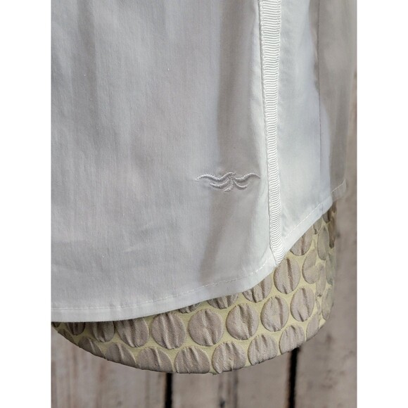 LM Women's Size 40 Marc Aurel White Classic Button Down Blouse Shirt Top EUC - Picture 6 of 15